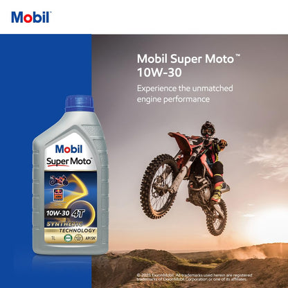 MOBIL Super Moto 20W-40 4T Premium Technology Conventional Engine Oil  (1 L, Pack of 1)