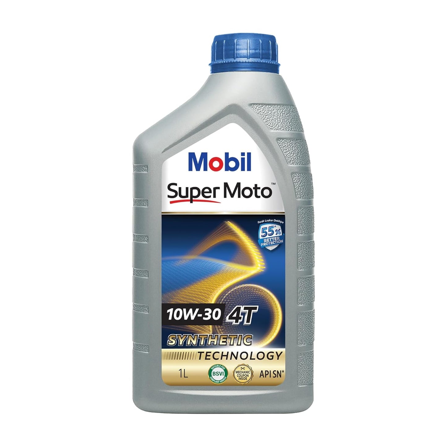 MOBIL Super Moto 20W-40 4T Premium Technology Conventional Engine Oil  (1 L, Pack of 1)