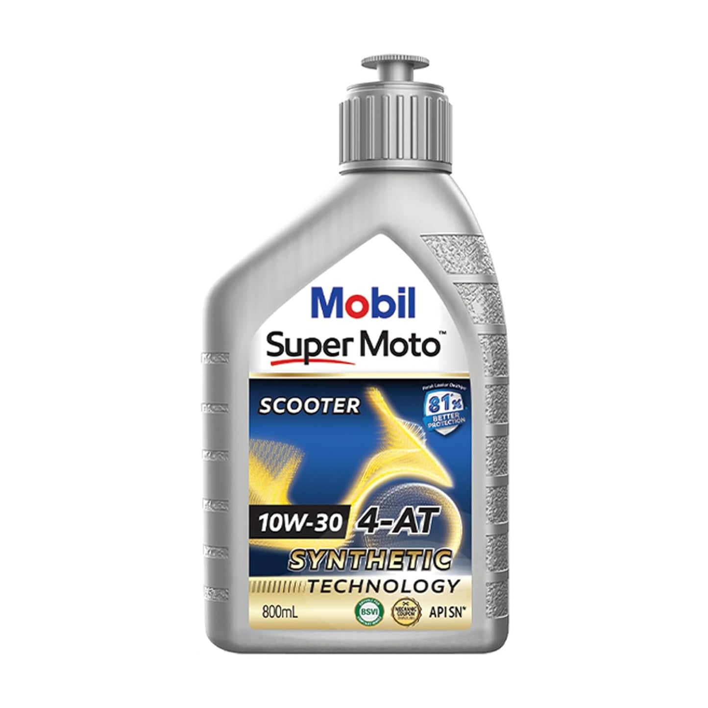 Mobil Super Moto 10W-30 Synthetic Technology Engine Oil for Scooters (0.8L)